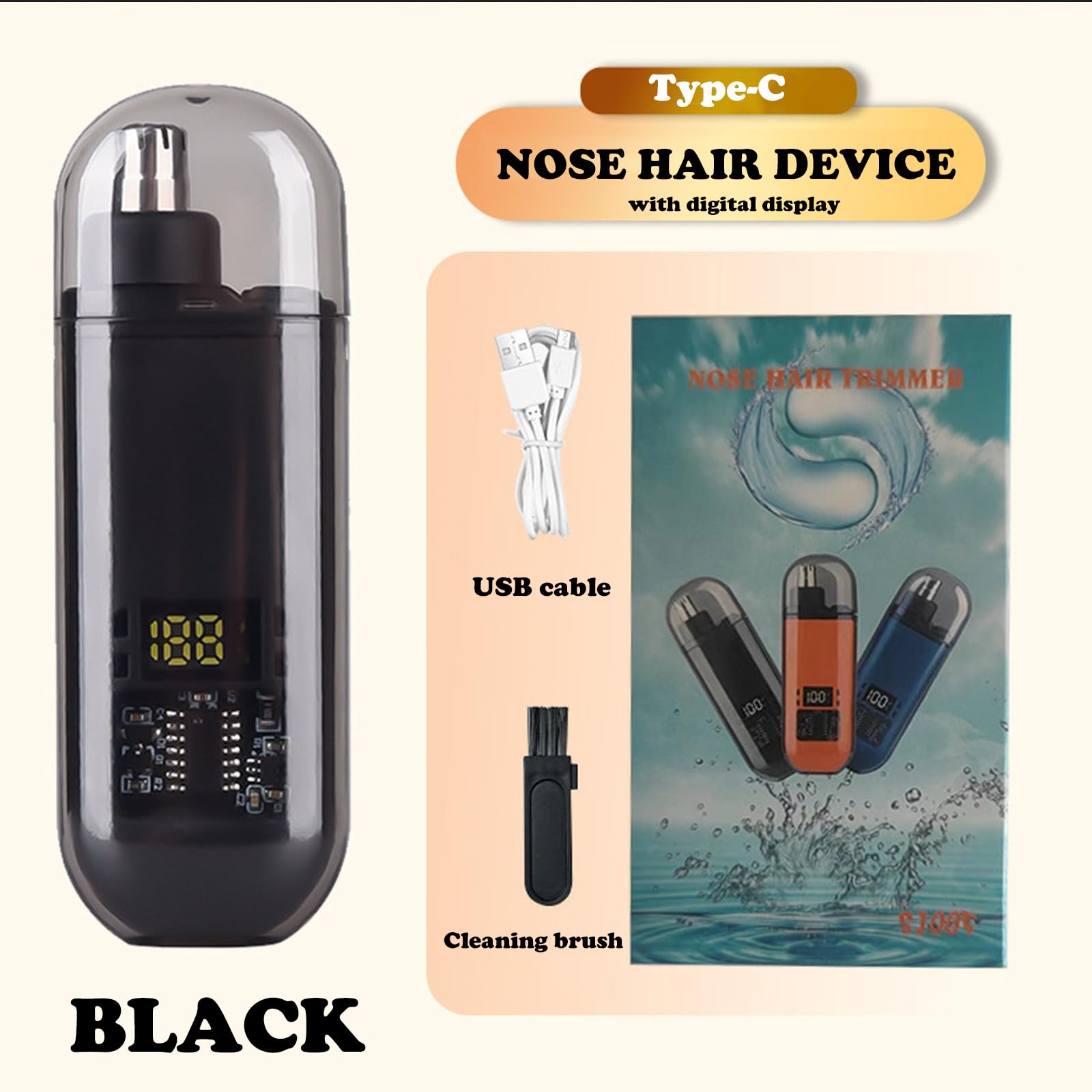 Nose Ear Hair Trimmer USB Rech - Men'S Grooming Scissors review and price