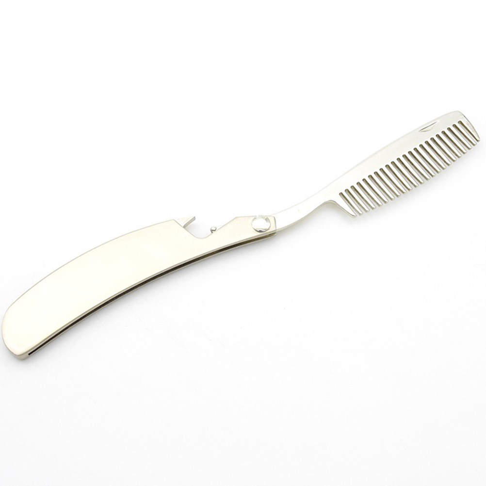 Zinc Alloy Beard Comb Foldable - Men'S Grooming And Style review and price