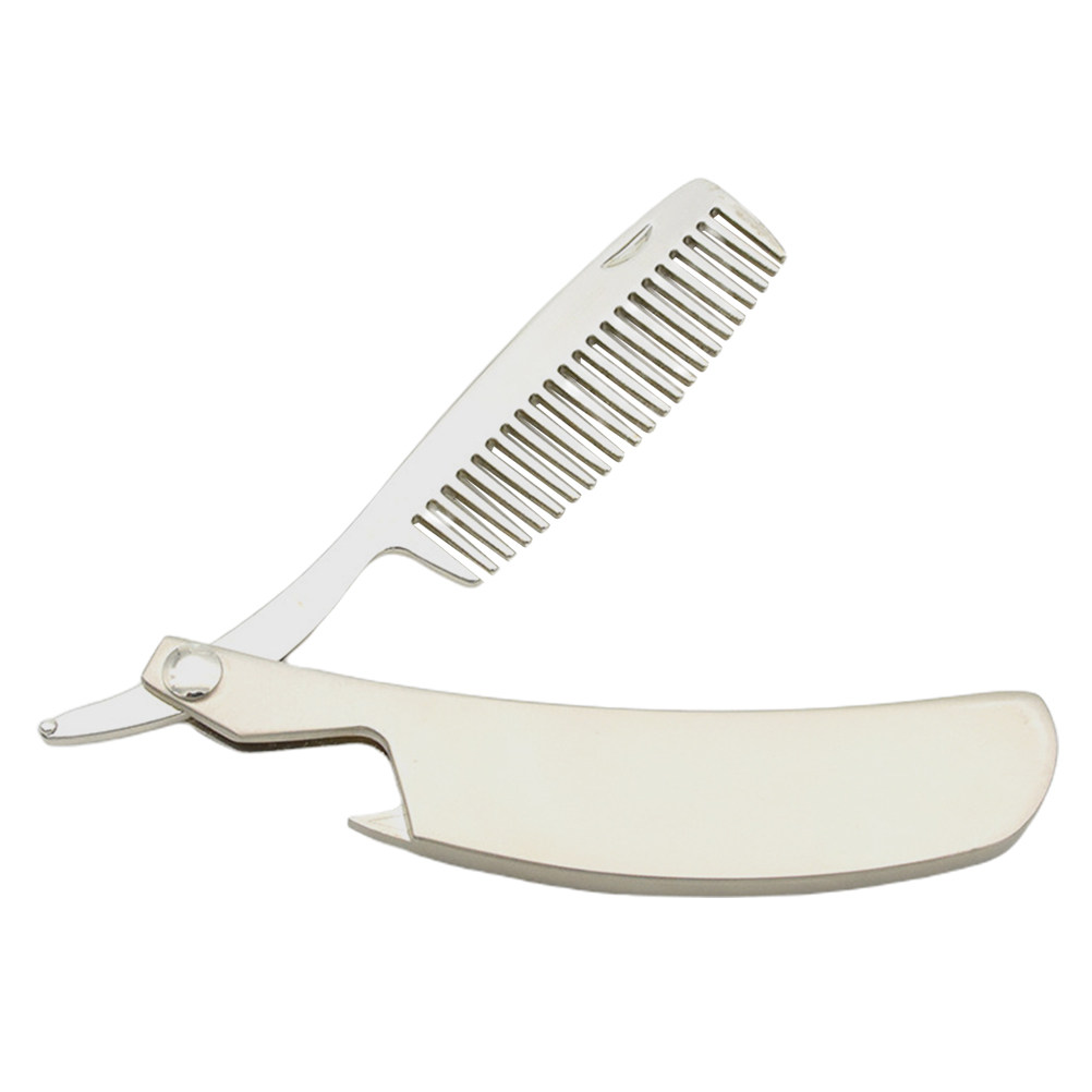 Zinc Alloy Beard Comb Foldable - Men'S Grooming And Style review and price
