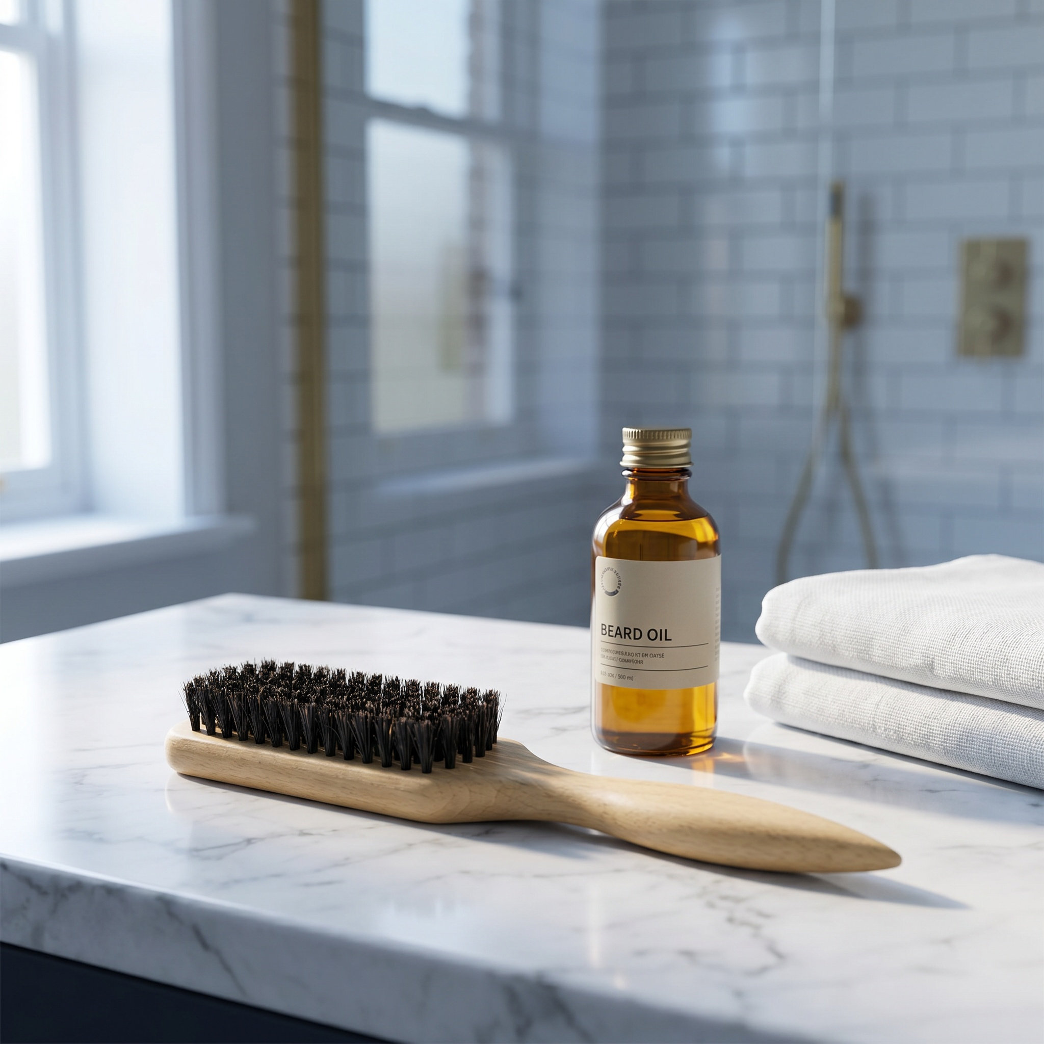 Soft Small Beard Brush Wooden  - Men'S Grooming And Style review and price