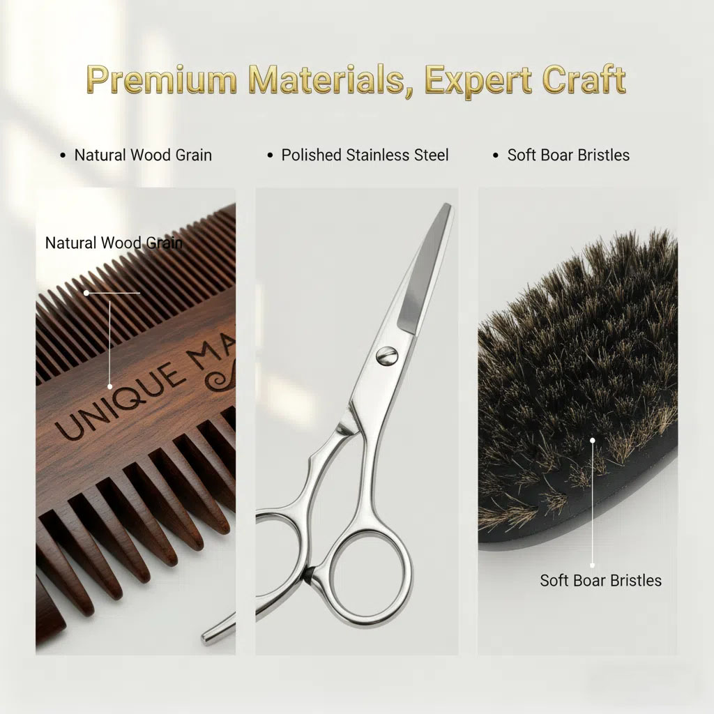 UNIQUE MAN Men's Beard Set, Bl - Men'S Grooming And Style review and price